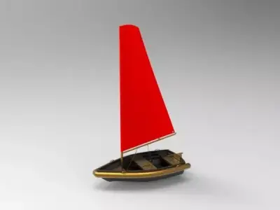 Sailing boat 3D model shop