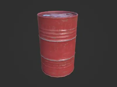 Oil Barrels Low-poly 3D model purchase
