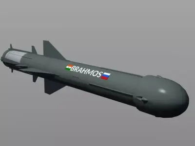 Brahmos Anti-Ship Missile 3D model