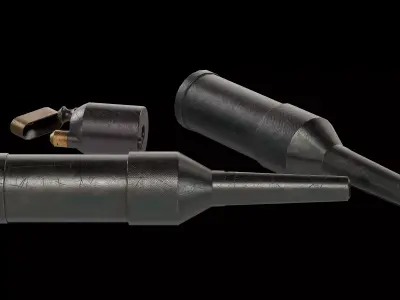 French VB rifle grenade Low-poly 3D model