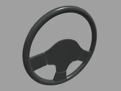 Steering Wheel Car 02 Low-poly 3D model
