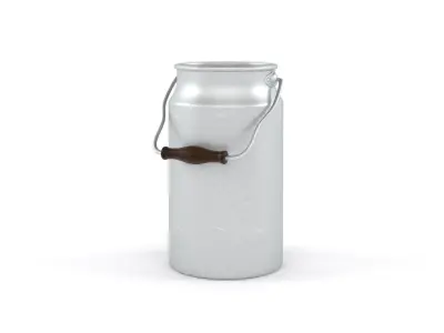 Aluminium Milk Can 3D model