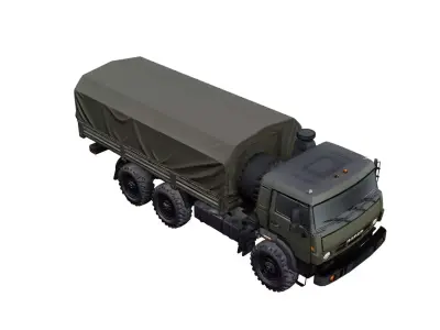 Military Cargo Truck Tactical Transport Utility Vehicle 3D model