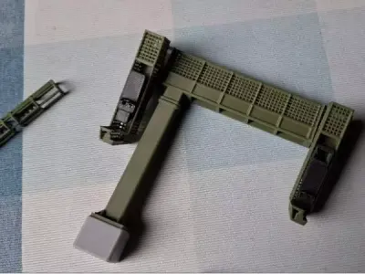 Deutsche Bahn Double Signal Bridge Mod1 1-87 FDM color 3D print model