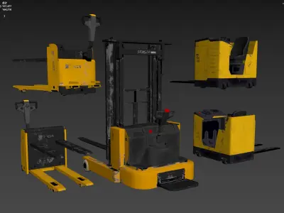 forklift truck 3D model buy