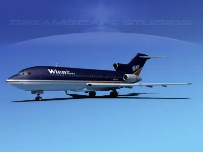 Boeing 727-100 Wien Air Alaska 3D model