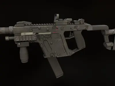 KRISS Vector Low-poly 3D model 2