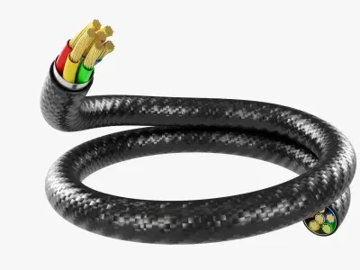 Cable cut 02 3D model