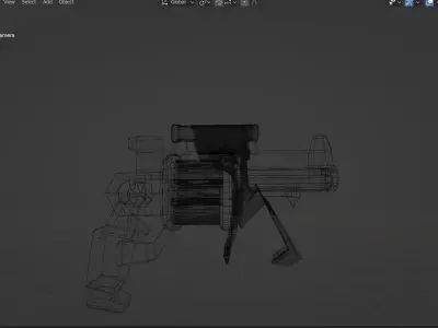 Gun3d toy gun Free low-poly 3D model