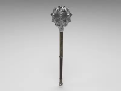 Medieval mace 2 Free low-poly 3D model