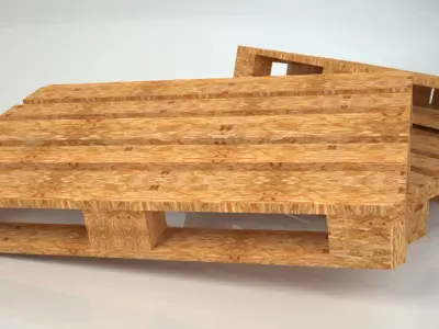 Wooden pallet 3D model textured  3d Max low poly Low-poly 3D model