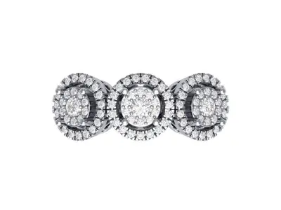 Wedding Ring 3D print model 90
