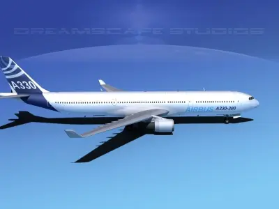 A330-300 Airbus 3D model