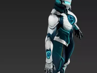 Female Chronaflare 3D model