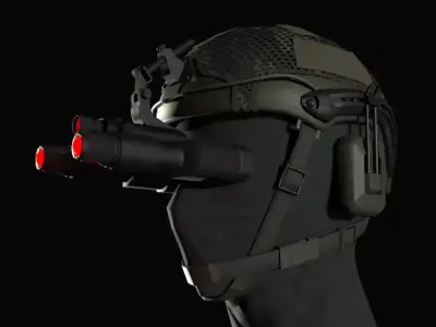 Soldier Helmet Game Ready Low-poly 3D model