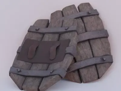 Medieval Shield Low-poly 3D model purchase