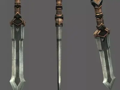 Thorin Oakenshield Sword Low-poly 3D model