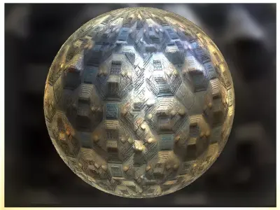 PBR Sci-Fi Seamless Realistic Material SBSAR 4k Texture 05 Texture