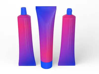 Tube Paste Set 3D model
