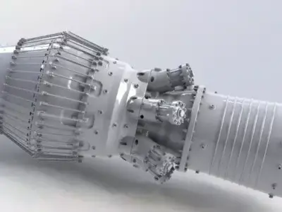 Textured Jet Engine 3D OBJ STL STEP FBX SolidWorks Renders 2D  3D model