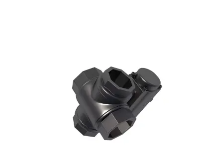 pneumatic actuator - Actuated Valve Double Acting 3D print model buy