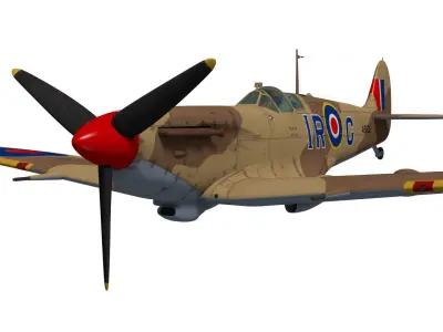 Supermarine Spitfire Mk-Vb Trop 3D model