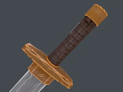 The sword Low-poly 3D model