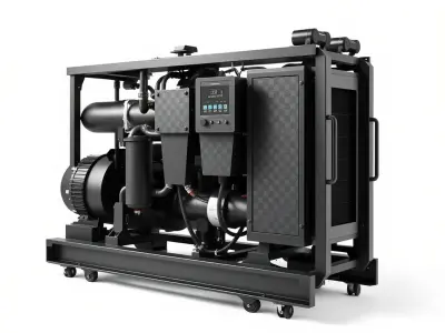 Heavy-duty Filtration Unit Modular Design model pack Low-poly 3D model