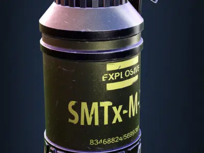 Grenade Low-poly 3D model