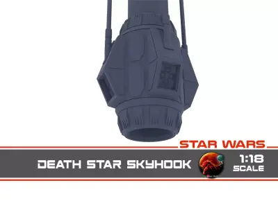 Death Star Skyhook 1-18 scale Kenner Hasbro 3D print model