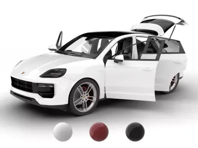 Porsche Turbo Coupe 2026 HQ 3d model 3D model