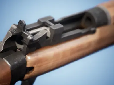 Generic WW2 Rifle Low-poly 3D model