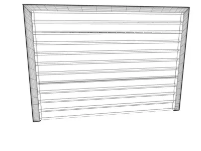 Garage door 3D model 3D model