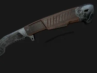  KNIFE MELEE WEAPON Low-poly 3D model