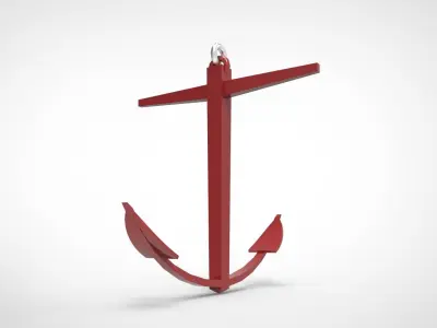 Kedge Anchor  3D model