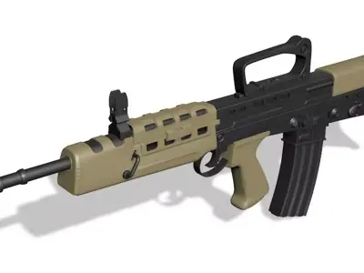 England assault rifle L85A2 3D model