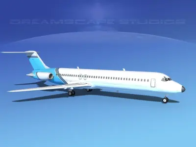 Douglas DC-9-40 Executive 1 3D model