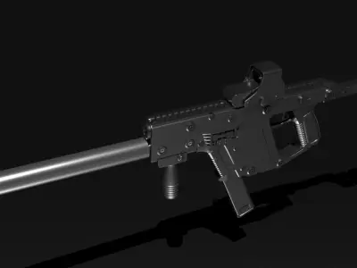 Vector K10 Low-poly 3D model