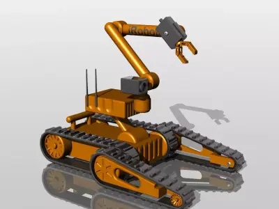 Military robot - toy 3D print model