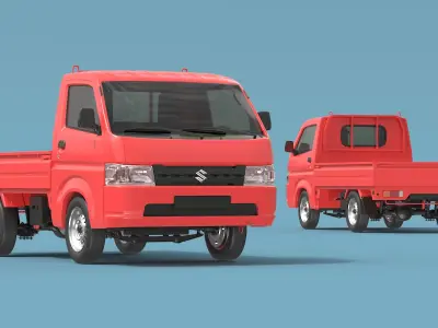 Suzuki Carry Truck Red  purchase 3D model