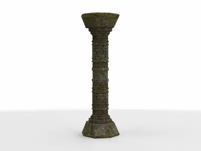 single column greek  3D model