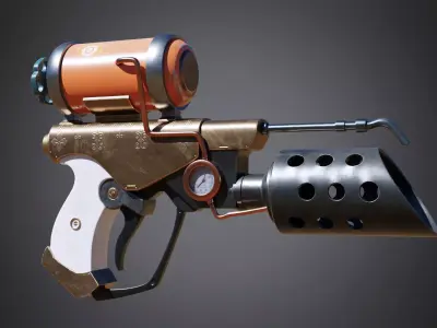 Stylized Flamethrower 3D model