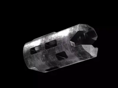 Muzzle brake technical part  3D model