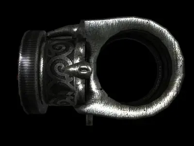 ring gun Low-poly 3D model