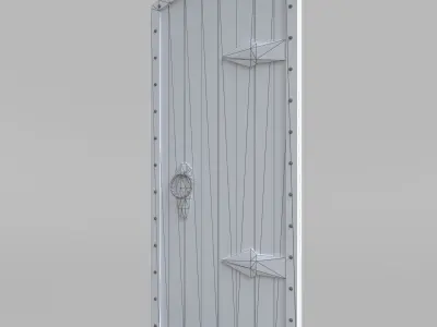 ANTIQUE DOOR Low-poly 3D model