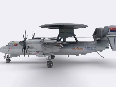 Chinese KJ-600 AWACS 3D model