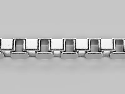 Link Chain V6 - Silver Box Proof 3D model