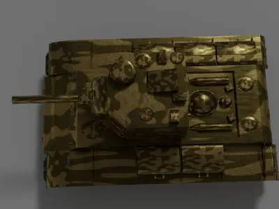 Battle Tank 2 Free 3D model