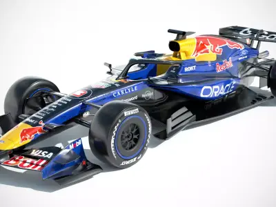 F1 2026 RedBull RB-22  Low-poly 3D model