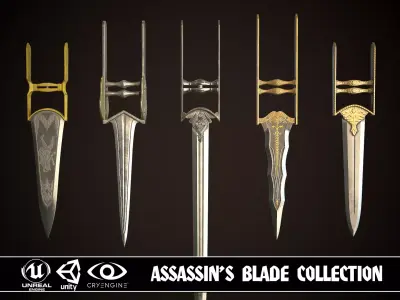 Assassin Blade Collection 3D Model Pack